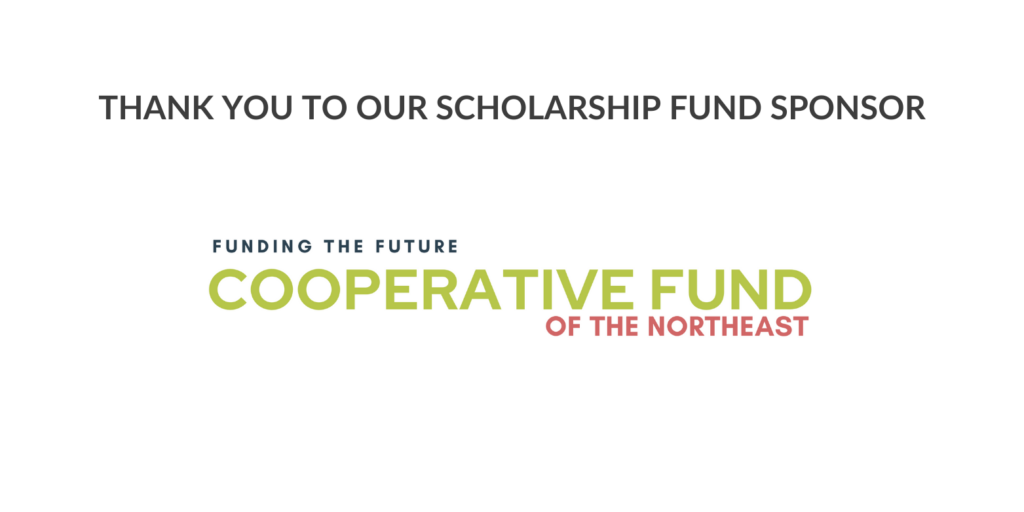 Thank you to our scholarship fund sponsor, Cooperative Fund of the Northeast (CFNE).